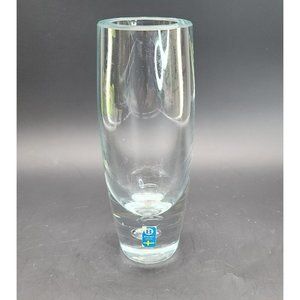 Bergdala Sweden Leaded Crystal Vase Heavy Glass Bud Vase JJ1584
